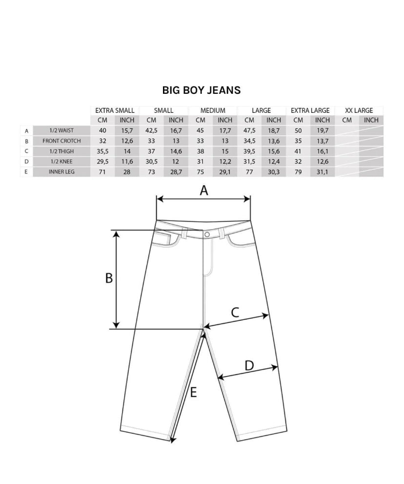 Baggy Jeans - Green man - Dark blue - Hottz