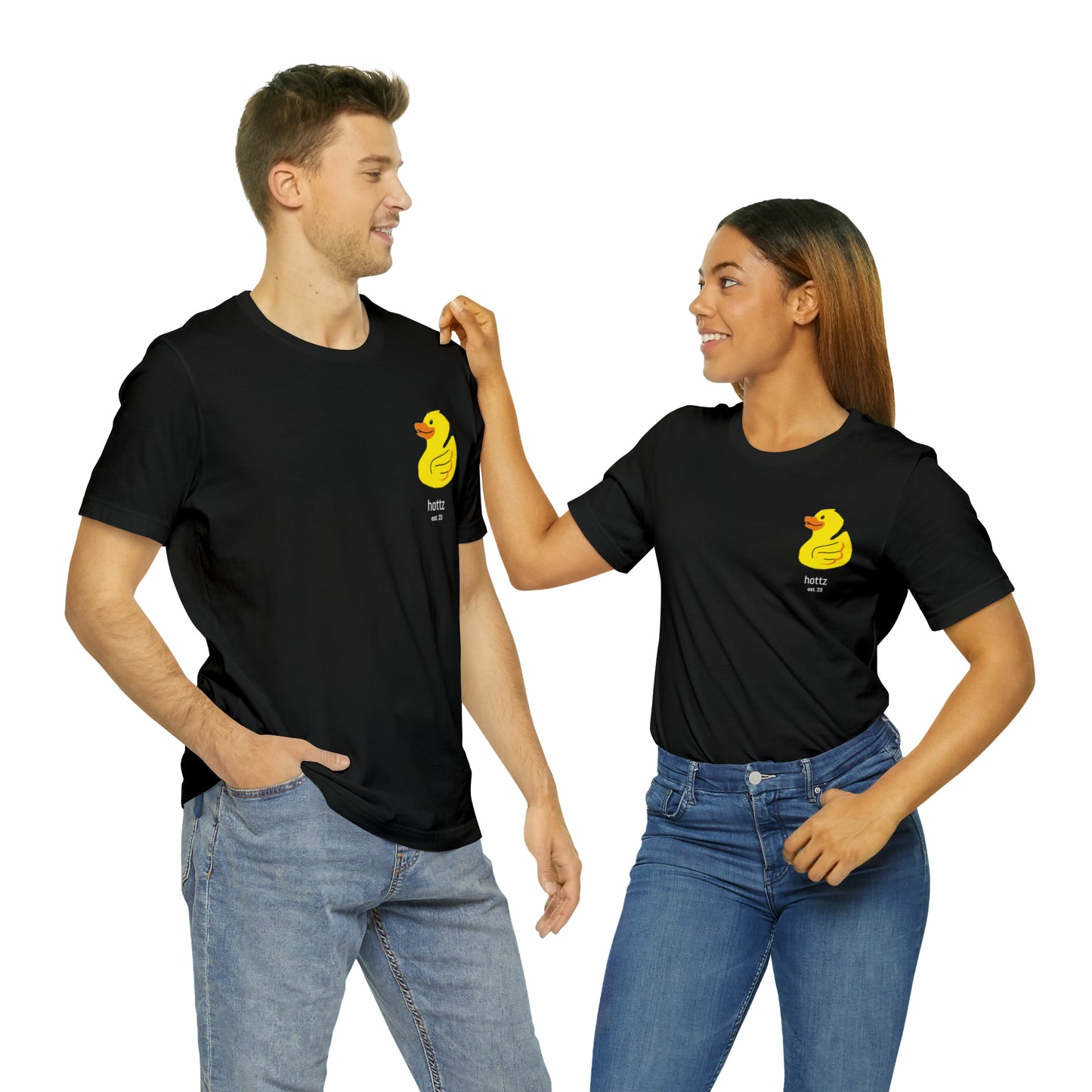 T-shirt - hottz - Duck - Black