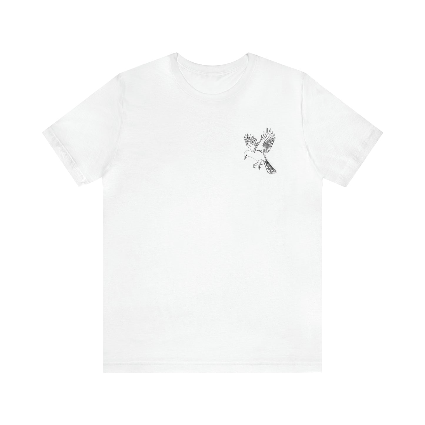 T-shirt - hottz - Bird - Black, White and Pink