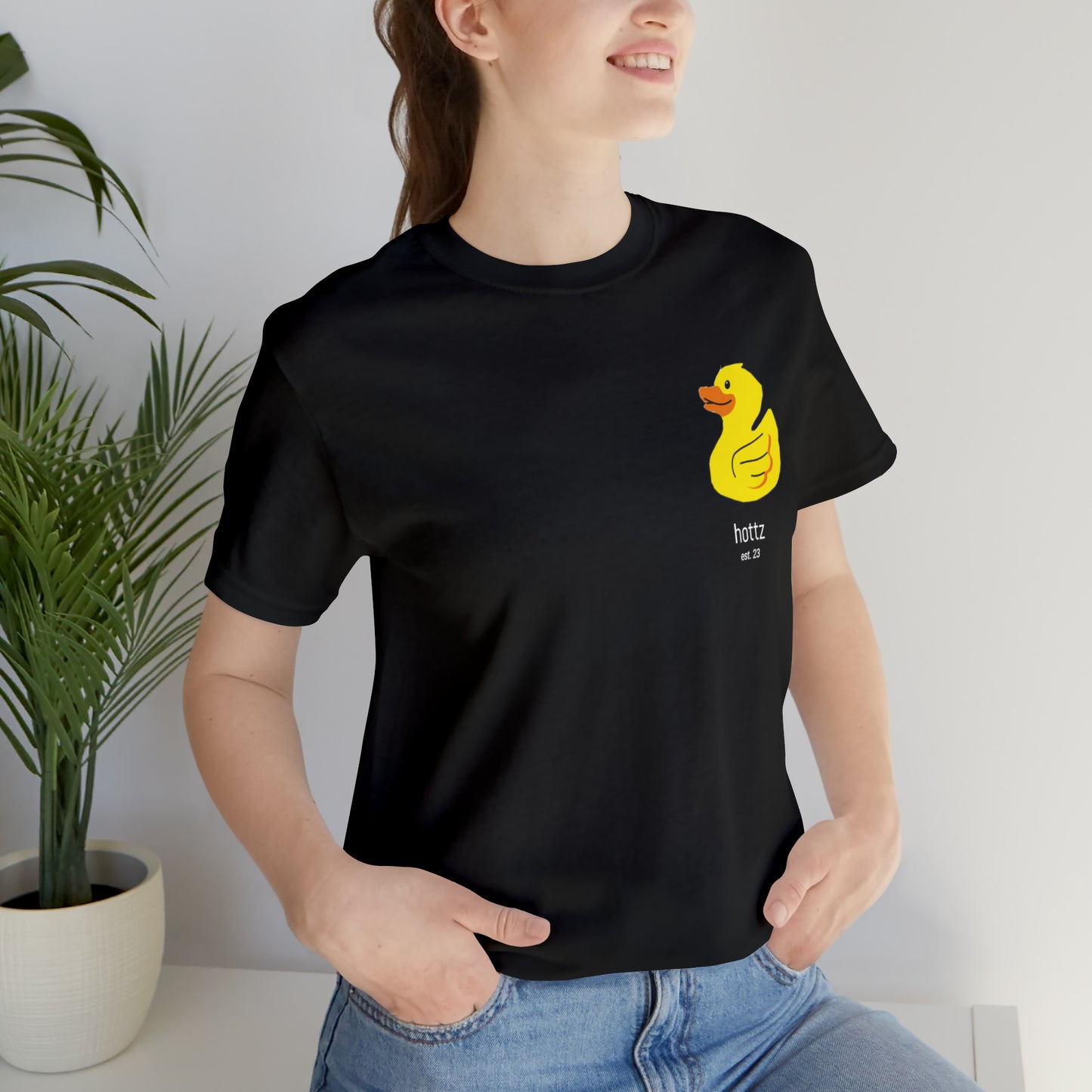 T-shirt - hottz - Duck - Black