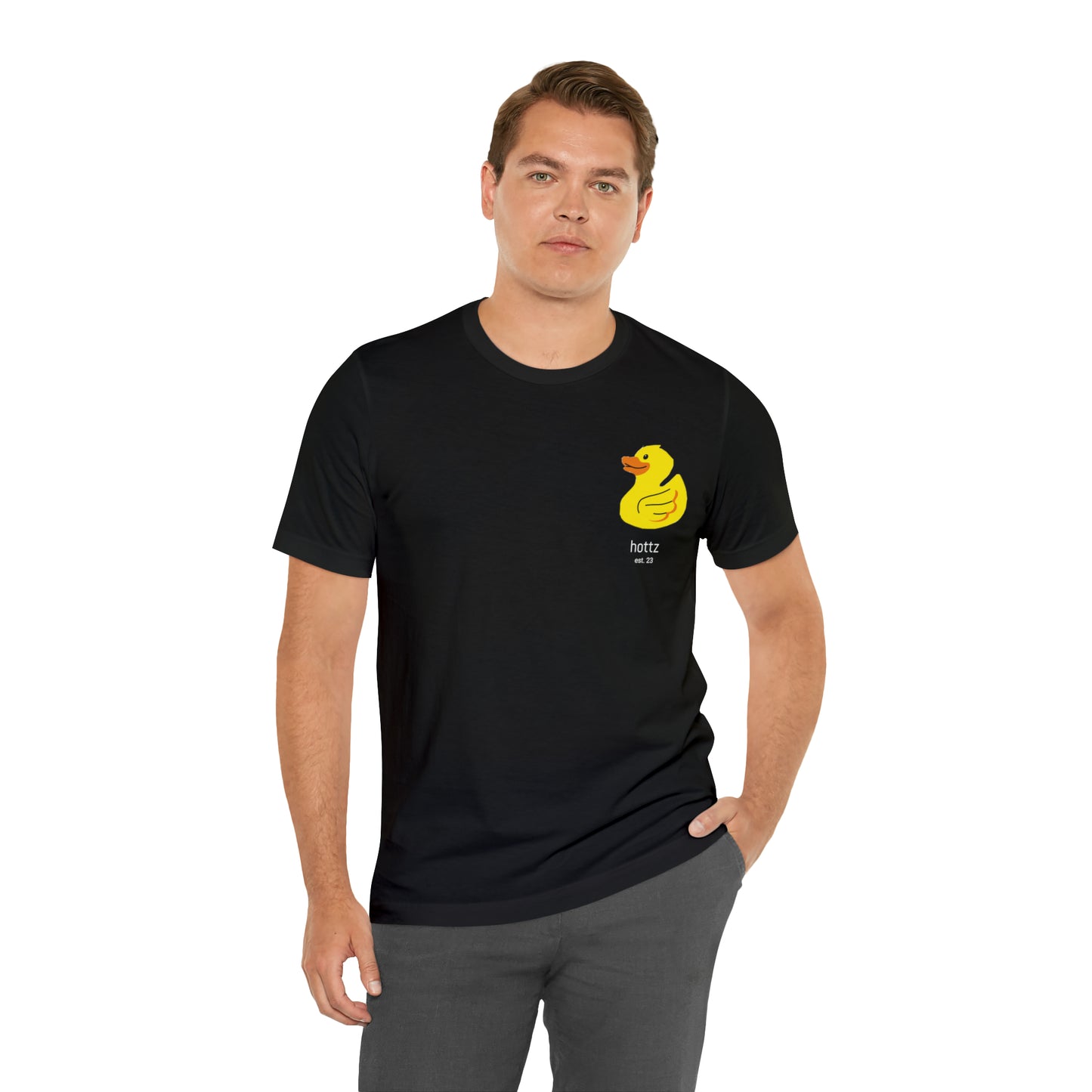 T-shirt - hottz - Duck - Black