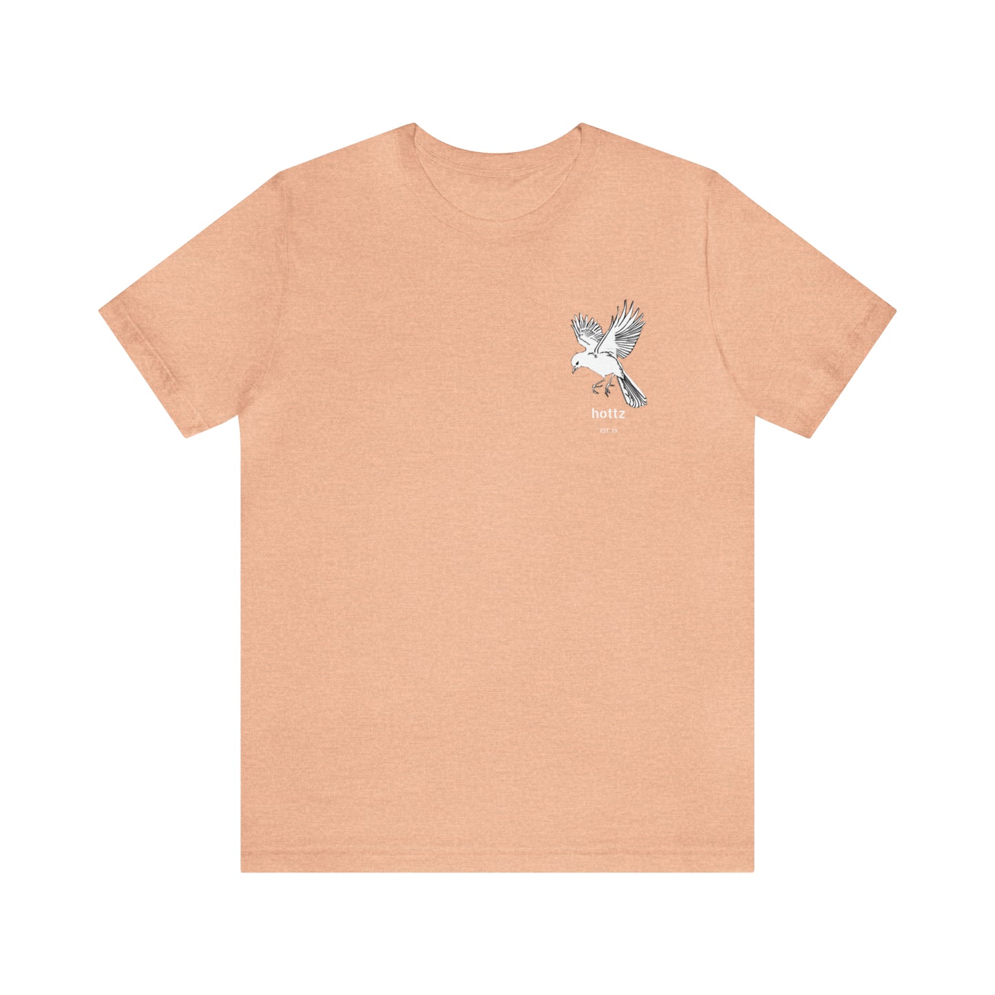 T-shirt - hottz - Bird - Black, White and Pink