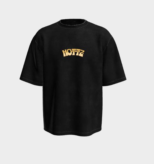 T-shirt - summer - hottz - black